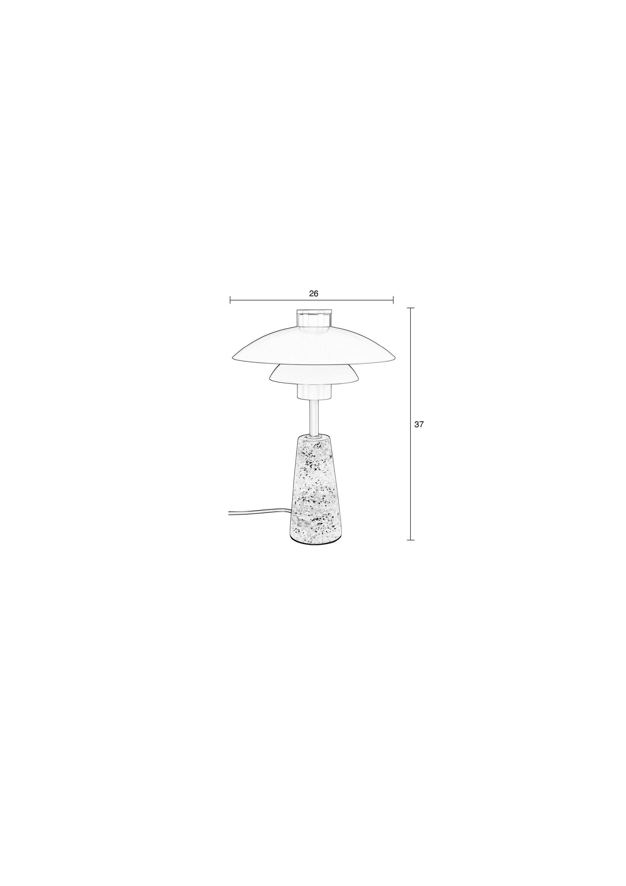 Zuiver Cole Beige Travertine Table Lamp